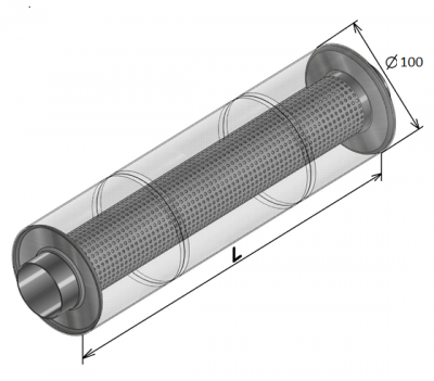 Резонатор круглый диаметром 100 мм R10i35051